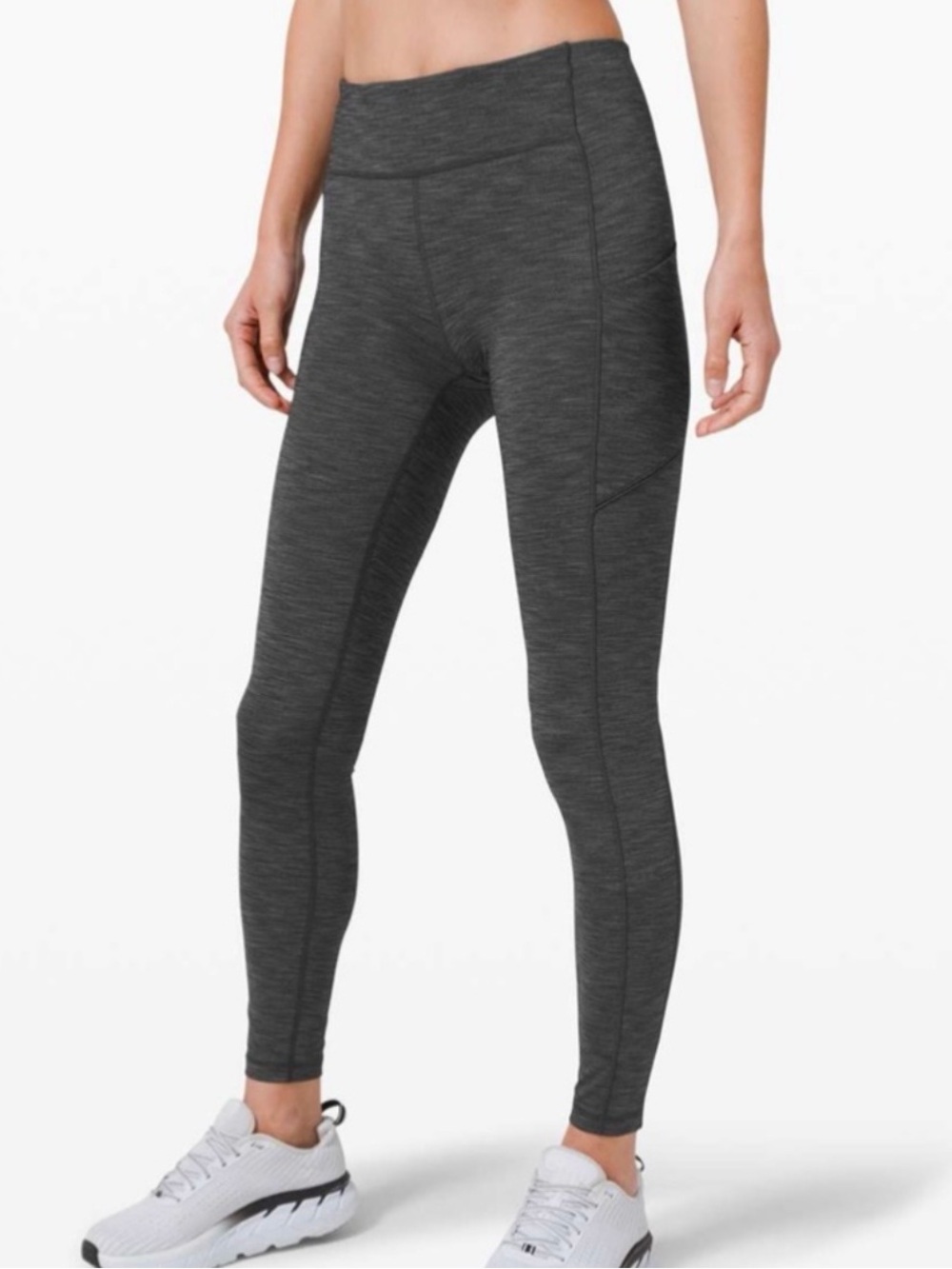 Lululemon Speed Up Tight Size 4 Heathered Gray 28” Running Leggings